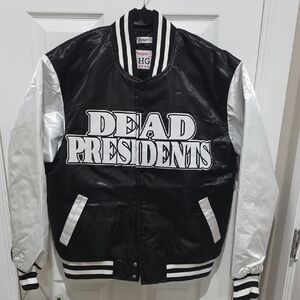 Movie Jacket - Dead Presidents Black and White Varsity Jacket Large